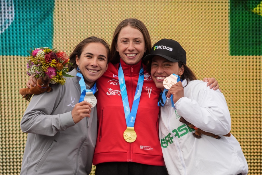 Klaudia Zwolinska topped the podium in Sydney Klaudia Zwolinska Poland C1 Sydney 2025 canoe slalom podium