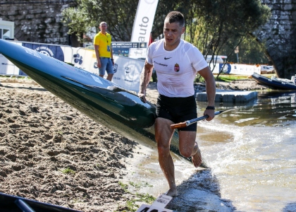 Hungary's Marton Kover has called time on his Canoe Marathon career Marton Kover 2022 Hungary canoe marathon Ponte de Lima